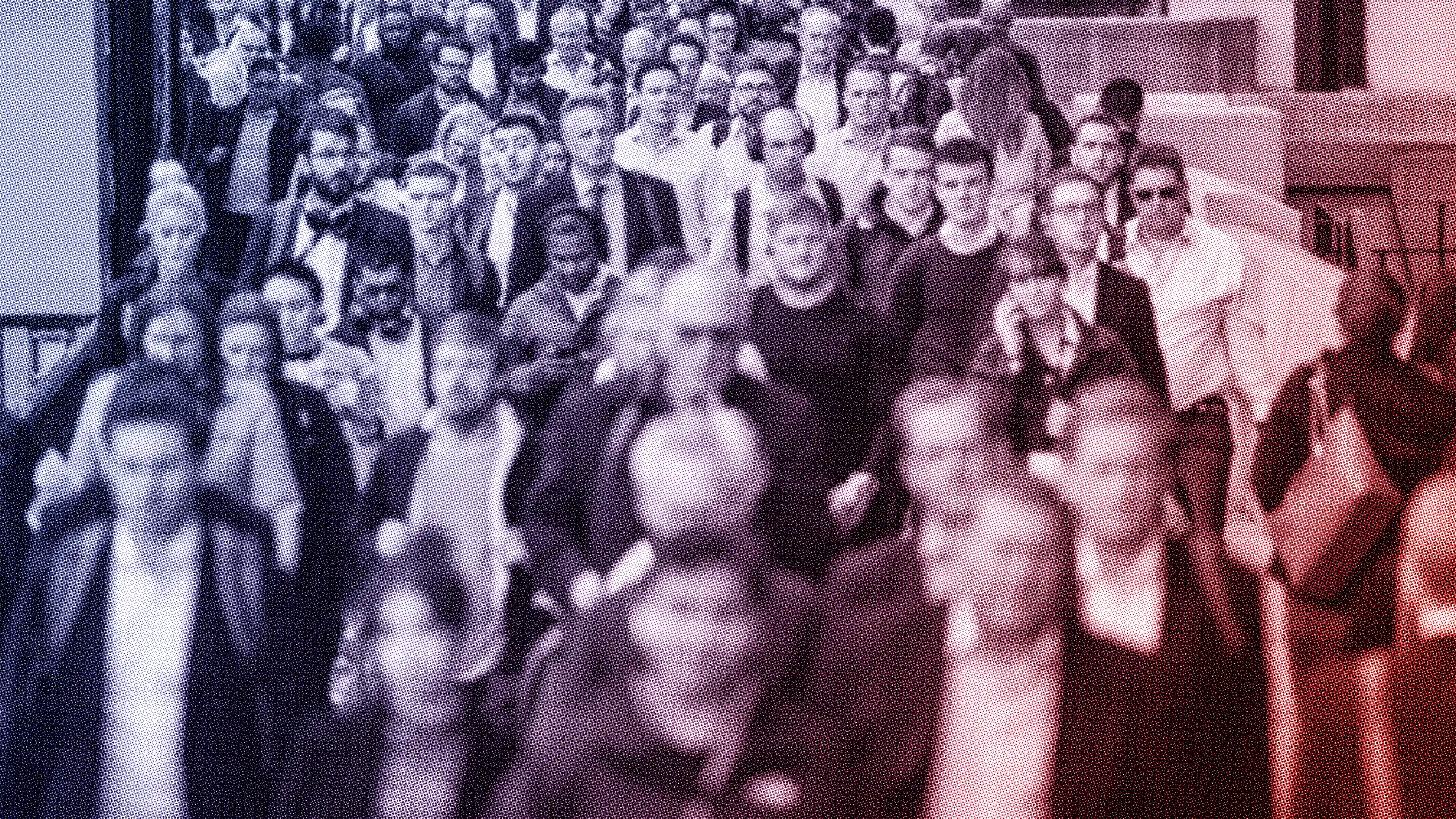 crowd walking in london